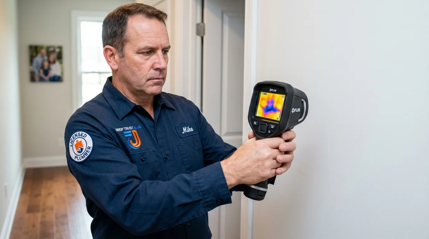 Thermal imaging leak detection by Johns Plumbing LLC in Oroville